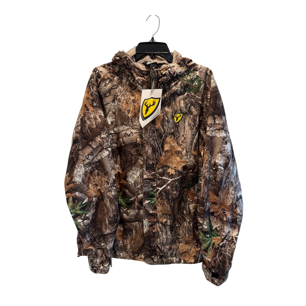 ScentBlocker Shield Series Drencher Jacket Realtree Edge Camo Waterproof Mens M